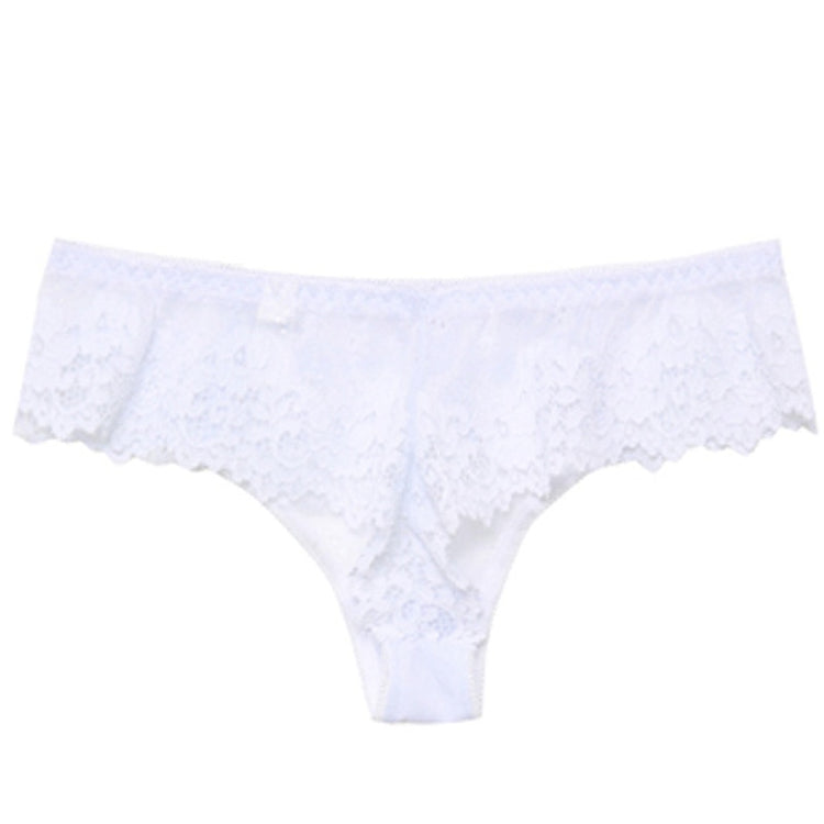 Lace Lingerie Panties Embroidery Thong Transparent - Walmel