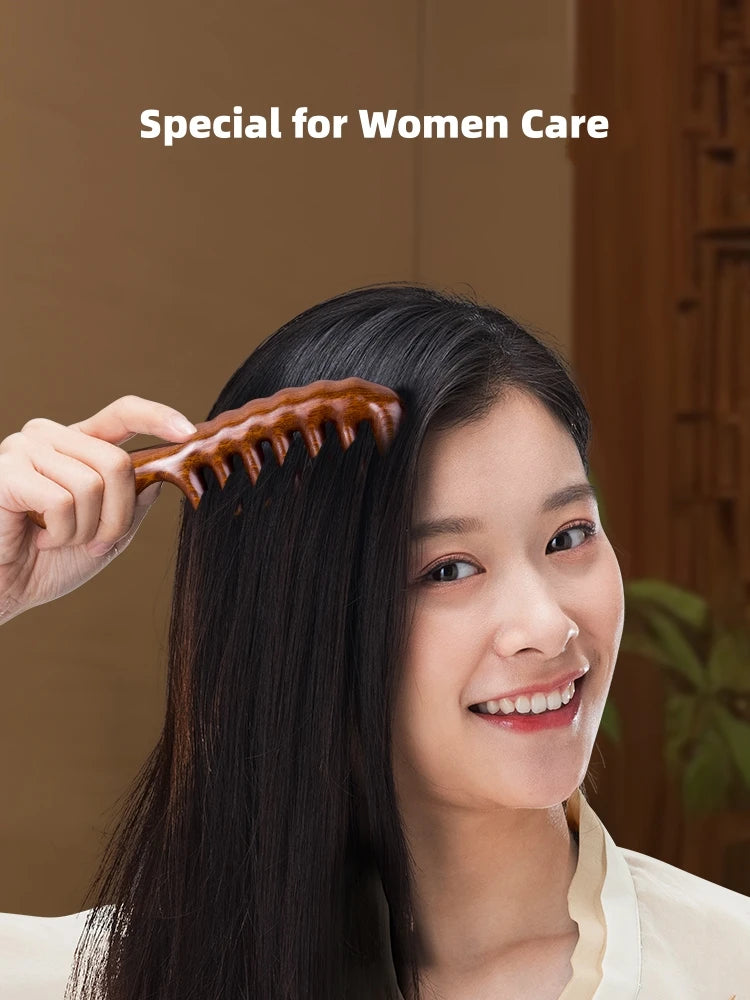 Wooden Head Foot Massager Scalp