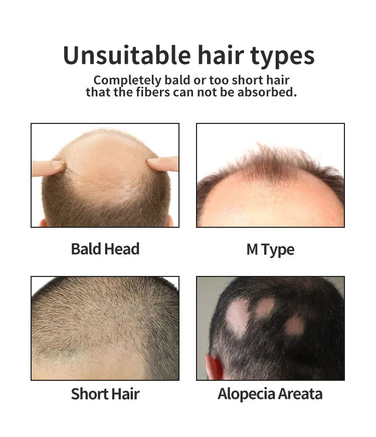 Natural hair-dense fibers