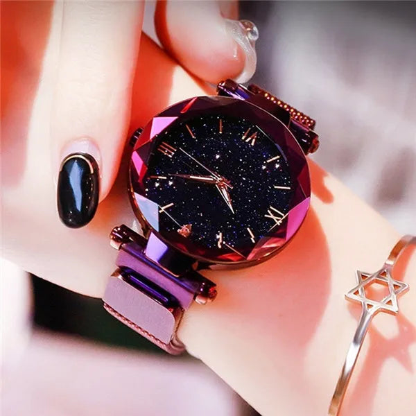Belt Diamond Quartz Watch Women