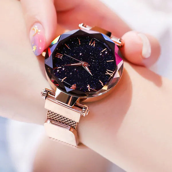 Belt Diamond Quartz Watch Women