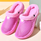 Winter Warm Plus Velvet Thickened Clogs Mule Shoes