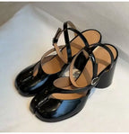 Slingbacks Female Thick High heels