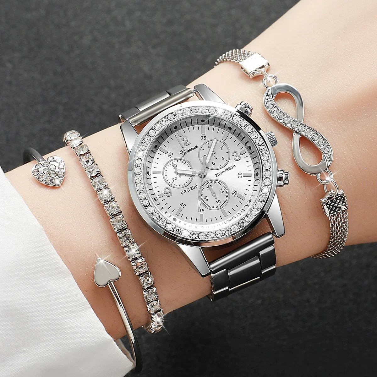 Luxury Steel Band Ladies Quartz Watch