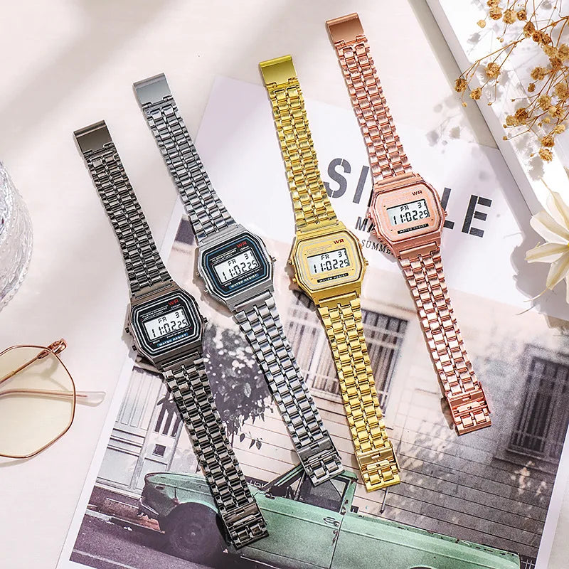 Digital Display Retro Style Watches