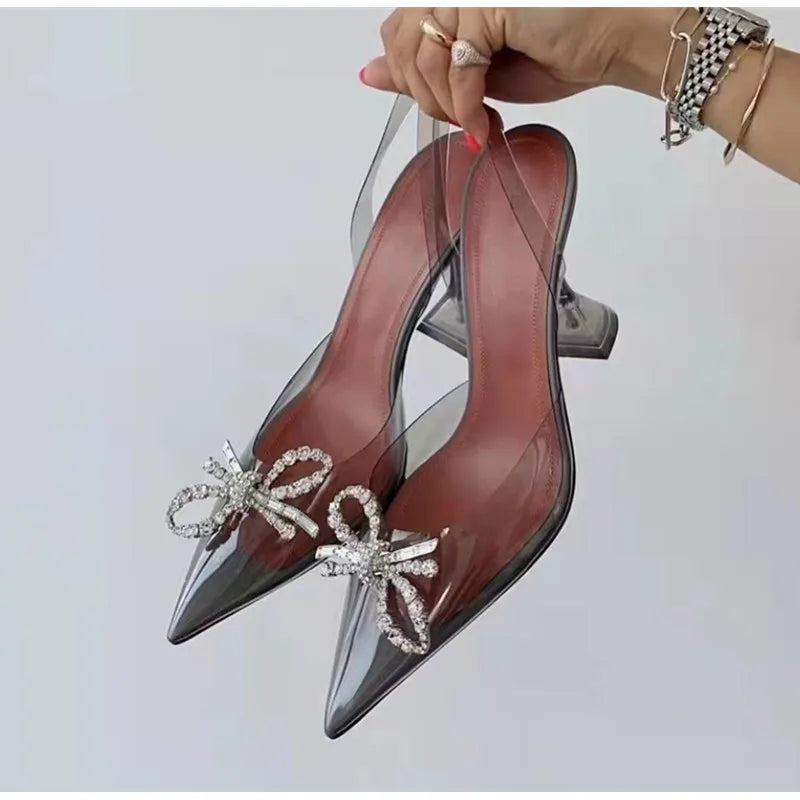 Bowknot Slingback High heels
