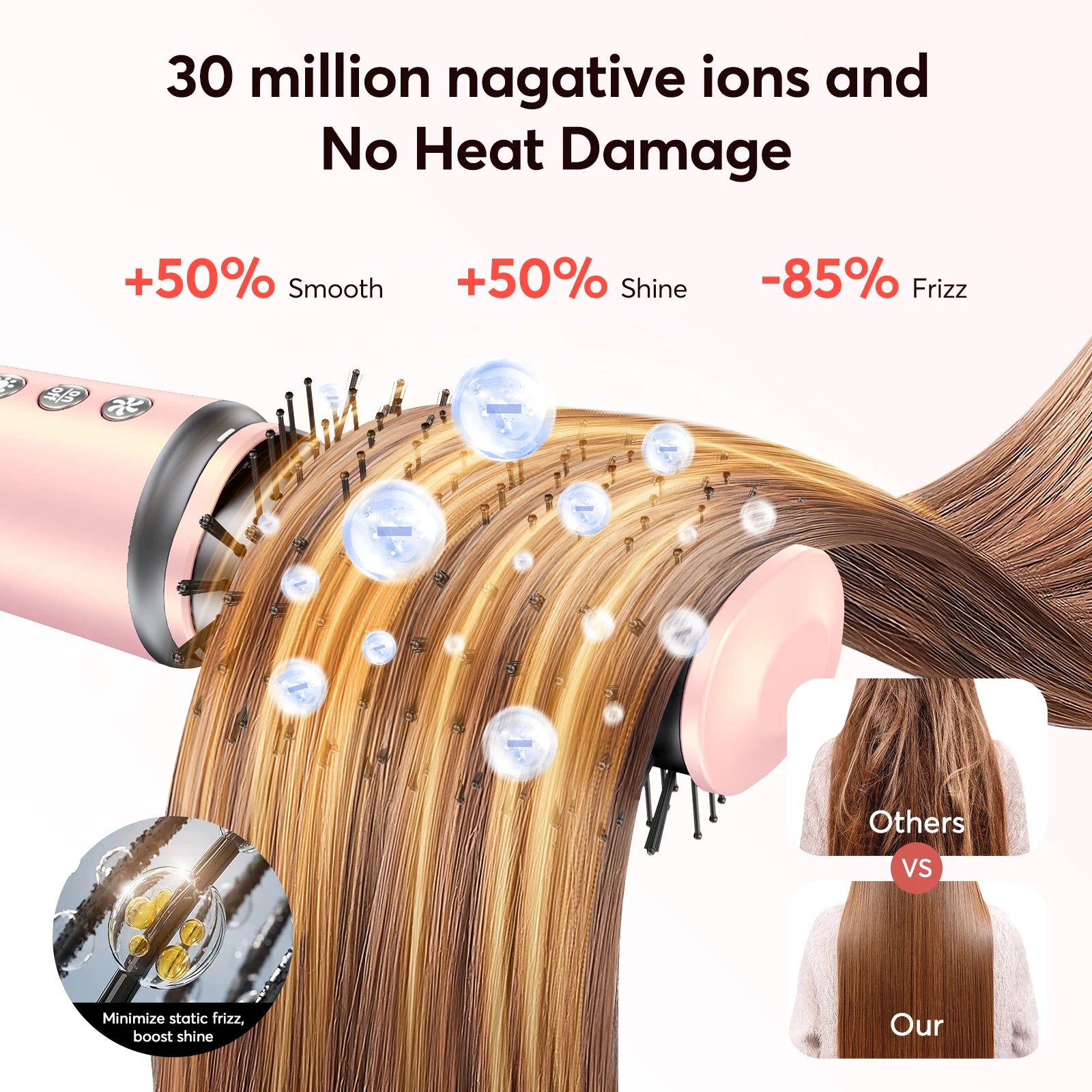 5 In 1 Hair Dryer Hot Air Comb