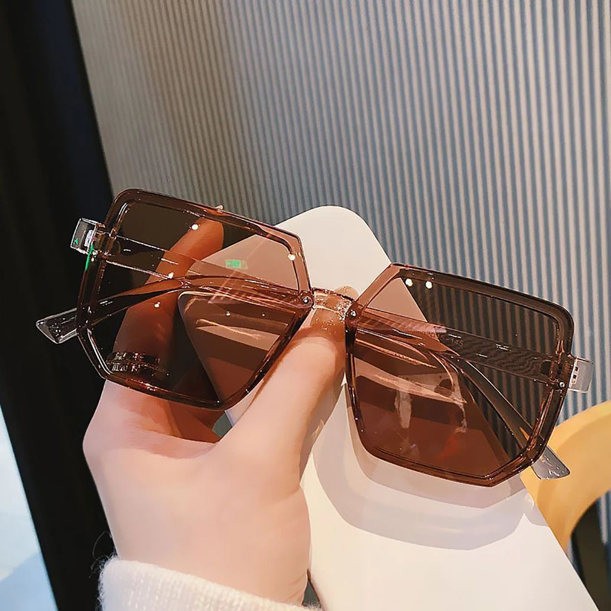 Men Brand Square Sun Glasses