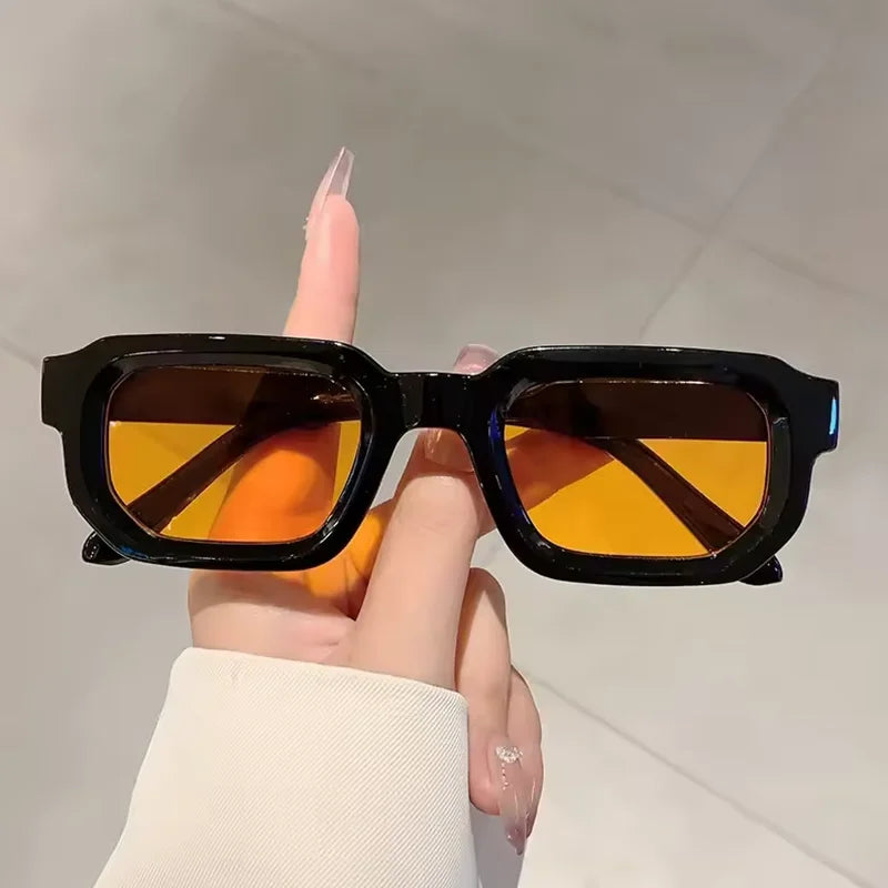 Vintage Rectangle Frame Sunglasses