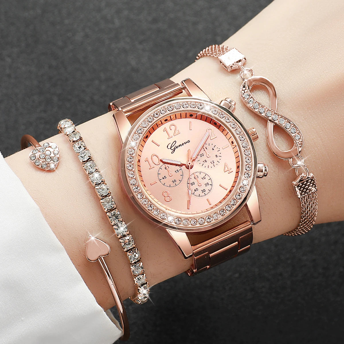 Luxury Steel Band Ladies Quartz Watch