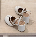 Slingbacks Female Thick High heels