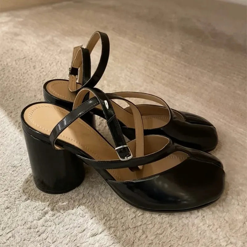 Slingbacks Female Thick High heels