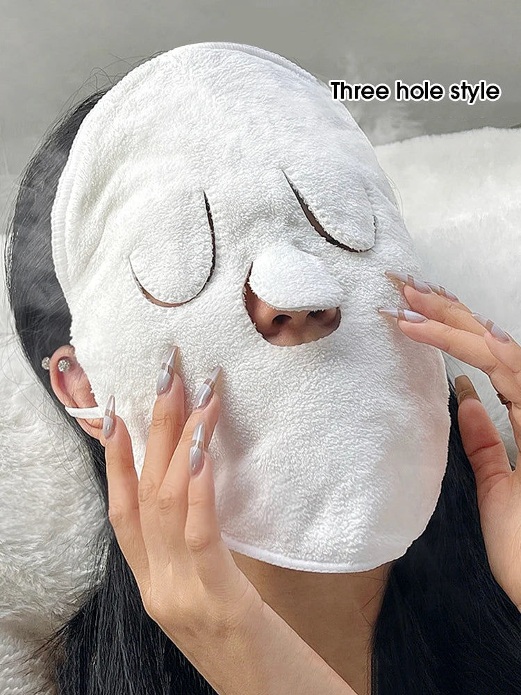Heating cold hot compress face towel
