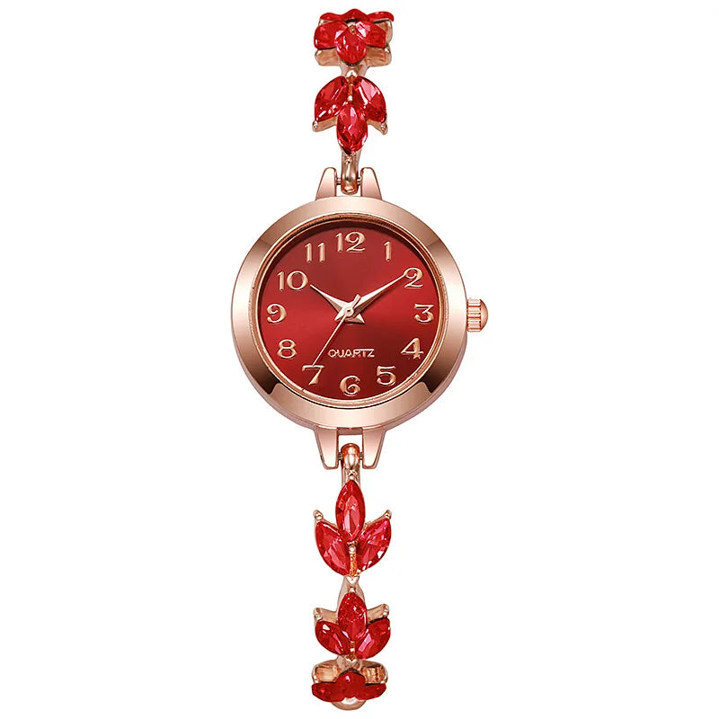 Elegant Rhinestone Bracelet Quartz Watch