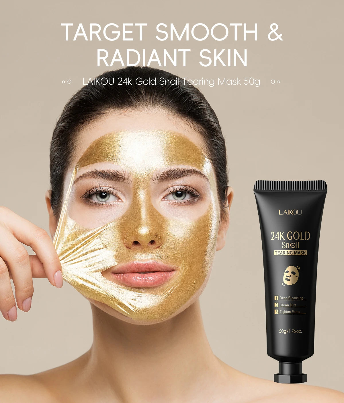 24K Gold Snail Peel-Off Mask