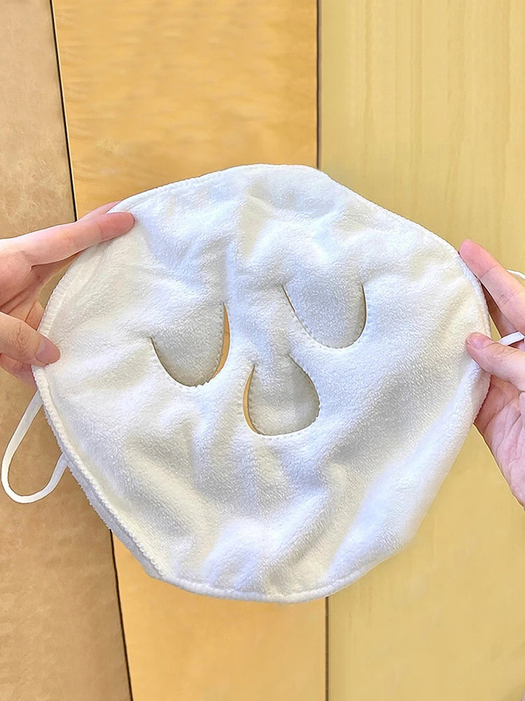 Heating cold hot compress face towel