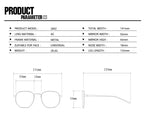 Small Metal Frame Oval Sunglasses For Women