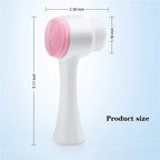 3D Double Silicone Facial Cleansing Brush