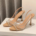 Office Lady Transparent High Heels