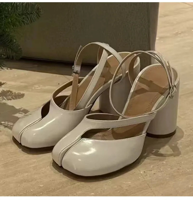 Slingbacks Female Thick High heels