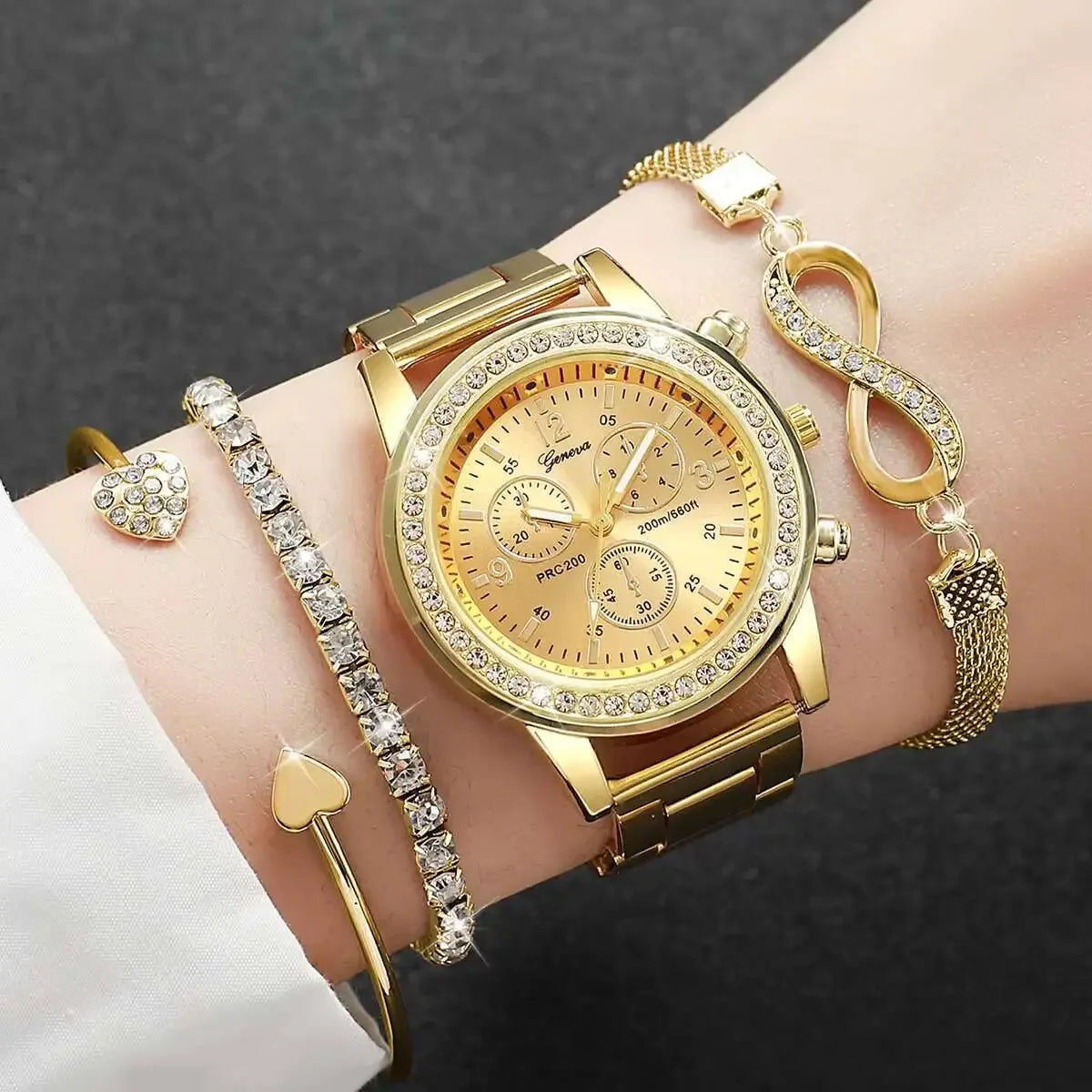 Luxury Steel Band Ladies Quartz Watch