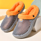 Winter Warm Plus Velvet Thickened Clogs Mule Shoes