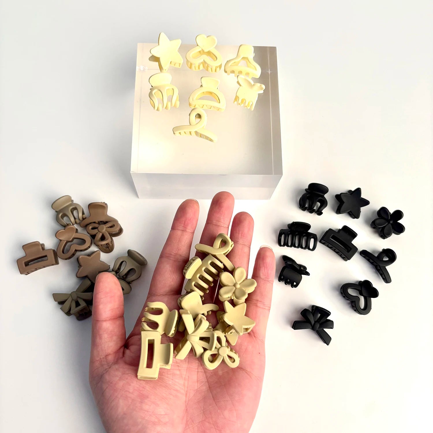 Beige Mixed Pack Small Clips