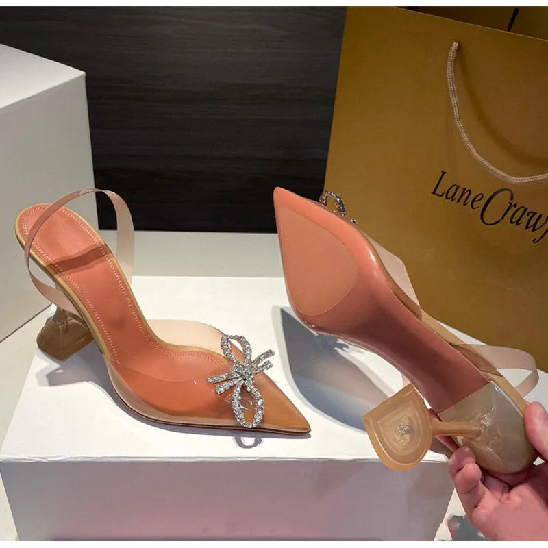 Bowknot Slingback High heels