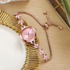 Elegant Rhinestone Bracelet Quartz Watch