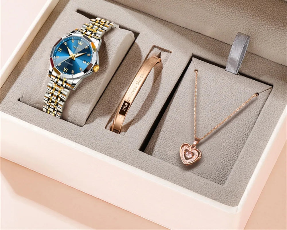 Waterproof Luminous Necklace Watch Set