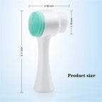 3D Double Silicone Facial Cleansing Brush
