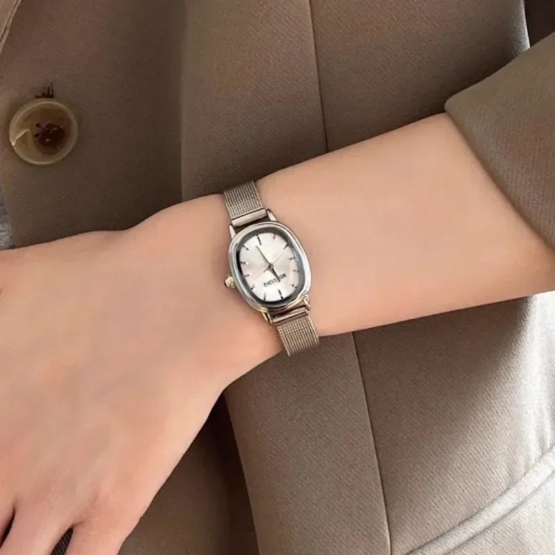 Small Oval Dial Green Watch