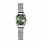 Small Oval Dial Green Watch