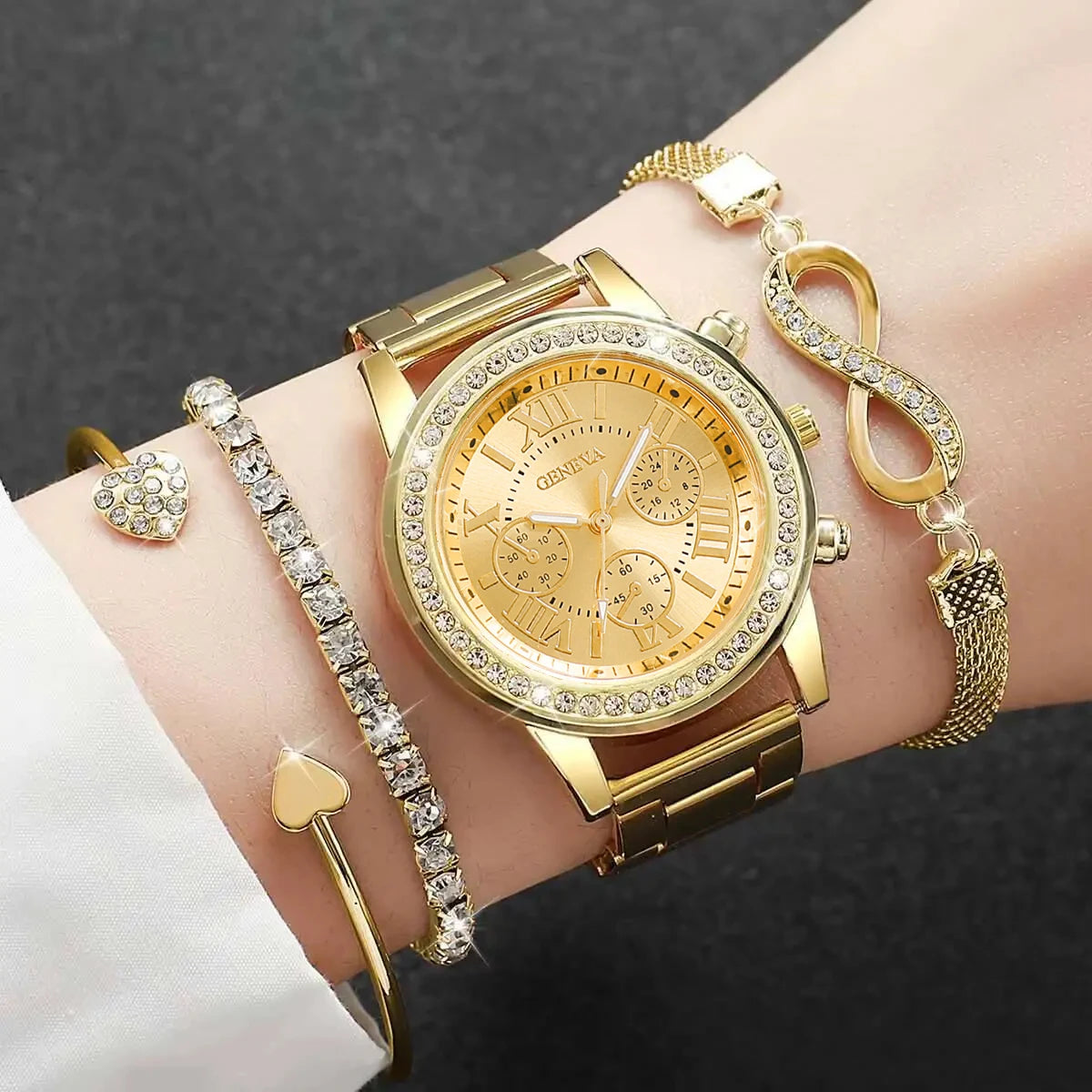 Luxury Steel Band Ladies Quartz Watch