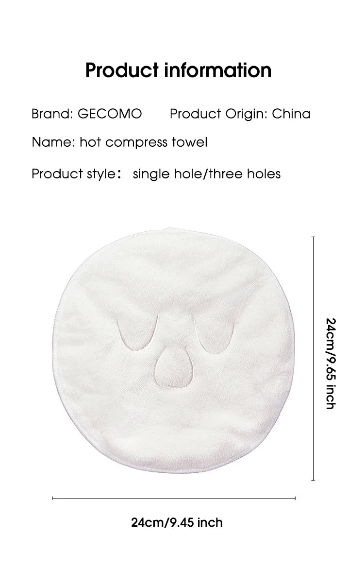 Heating cold hot compress face towel
