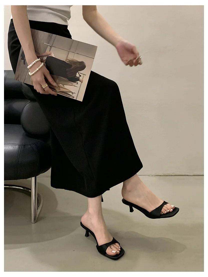 Outdoor Flip Flops Thin High Heel