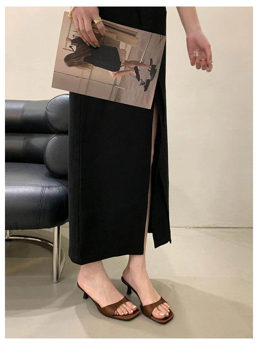 Outdoor Flip Flops Thin High Heel