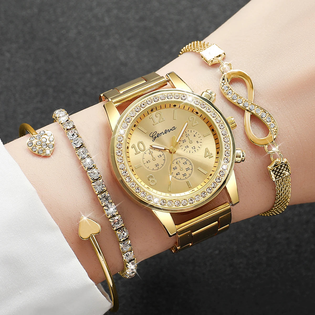 Luxury Steel Band Ladies Quartz Watch
