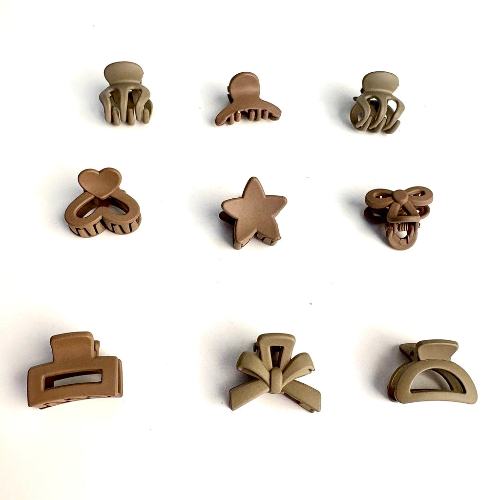 Beige Mixed Pack Small Clips