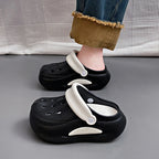Thick-Soled Toe-Toe Shoes and Slippers
