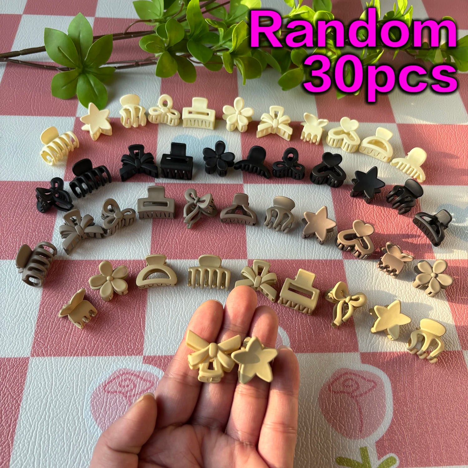 Beige Mixed Pack Small Clips