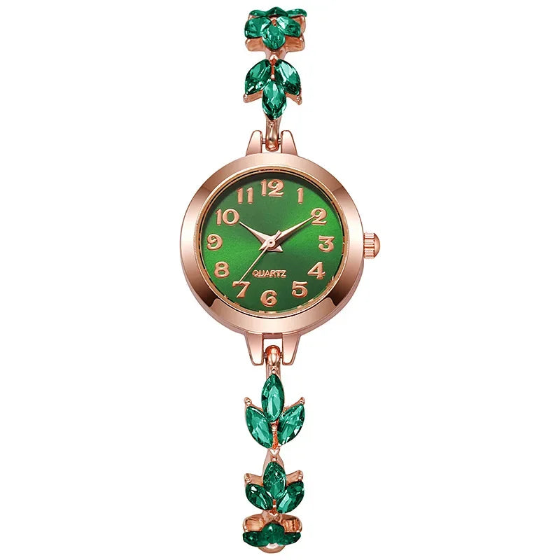 Elegant Rhinestone Bracelet Quartz Watch
