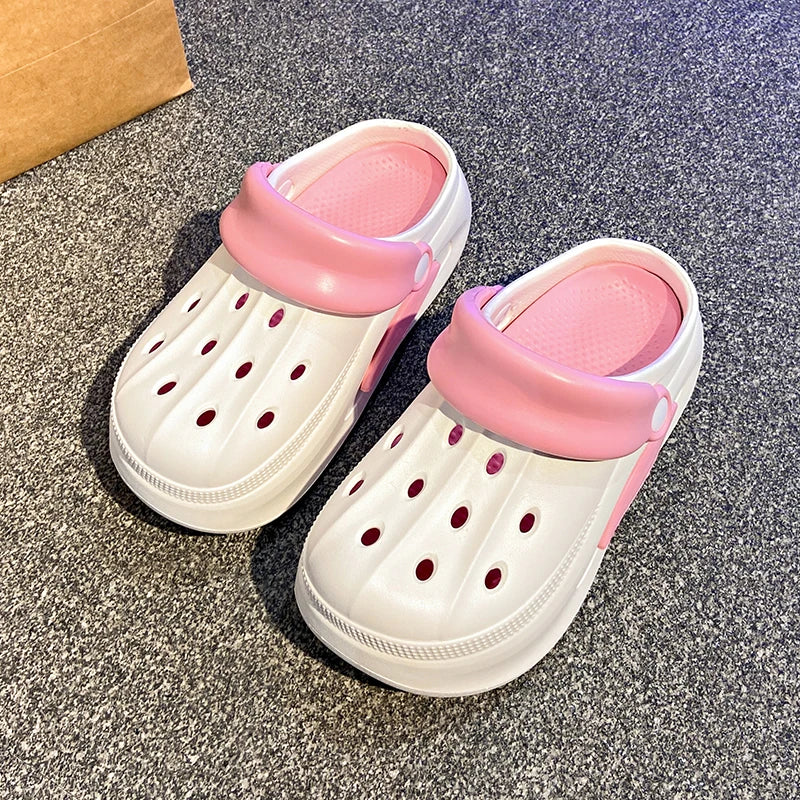 Thick-Soled Toe-Toe Shoes and Slippers