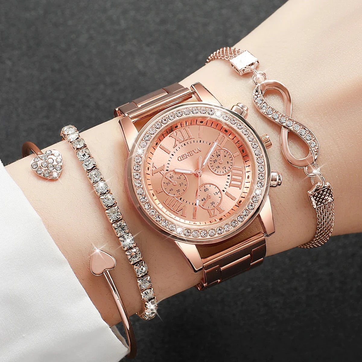 Luxury Steel Band Ladies Quartz Watch