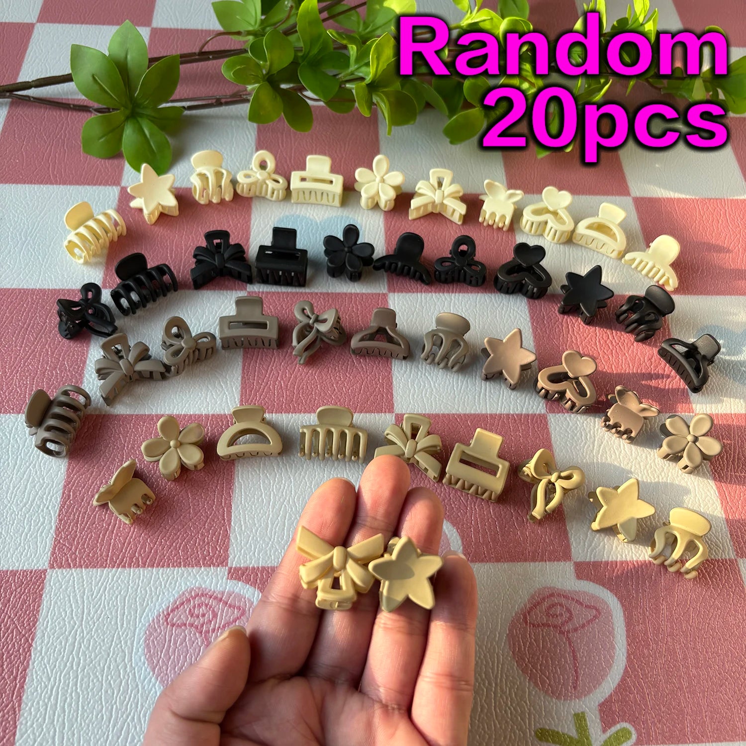 Beige Mixed Pack Small Clips