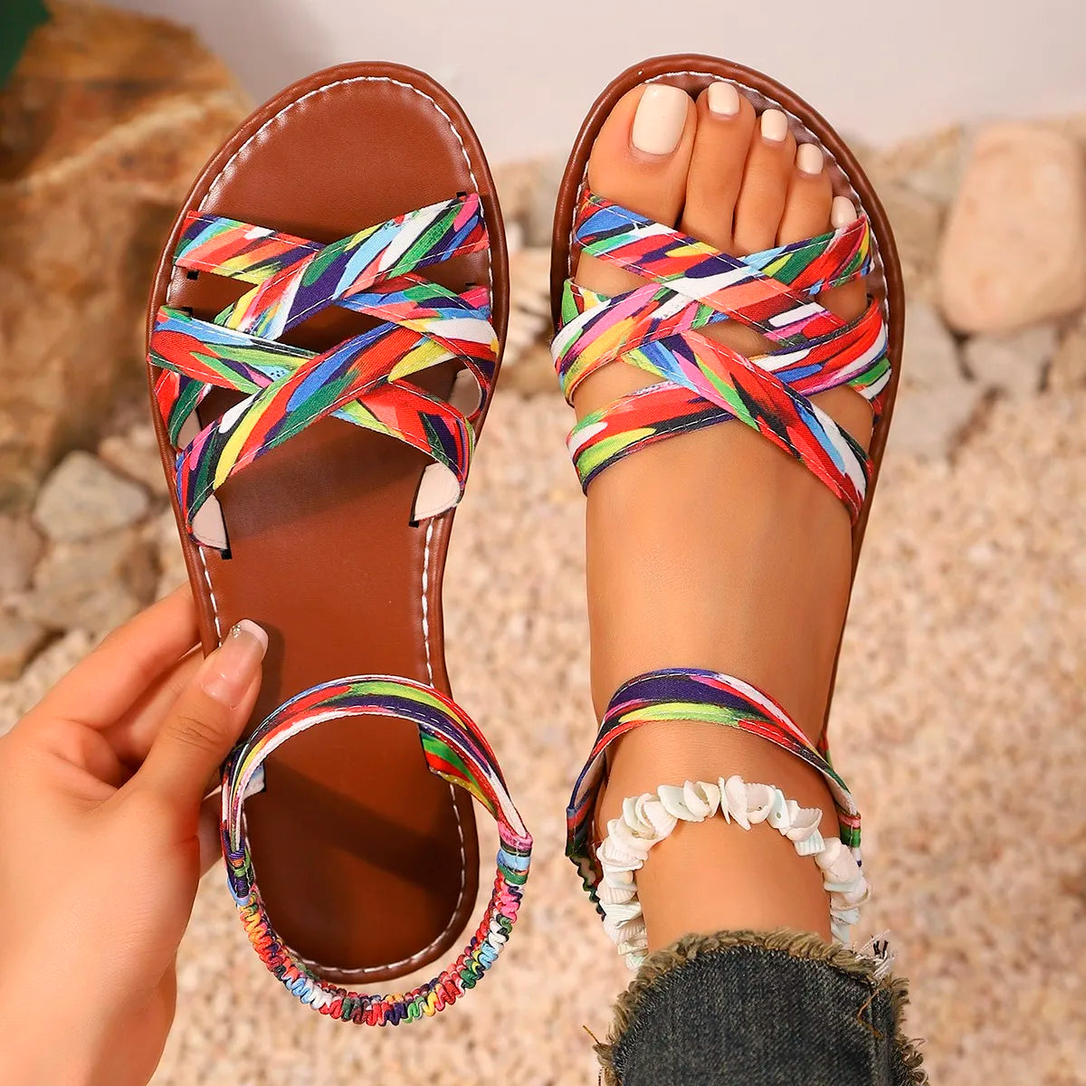 Bottom Roman Strap Sandals