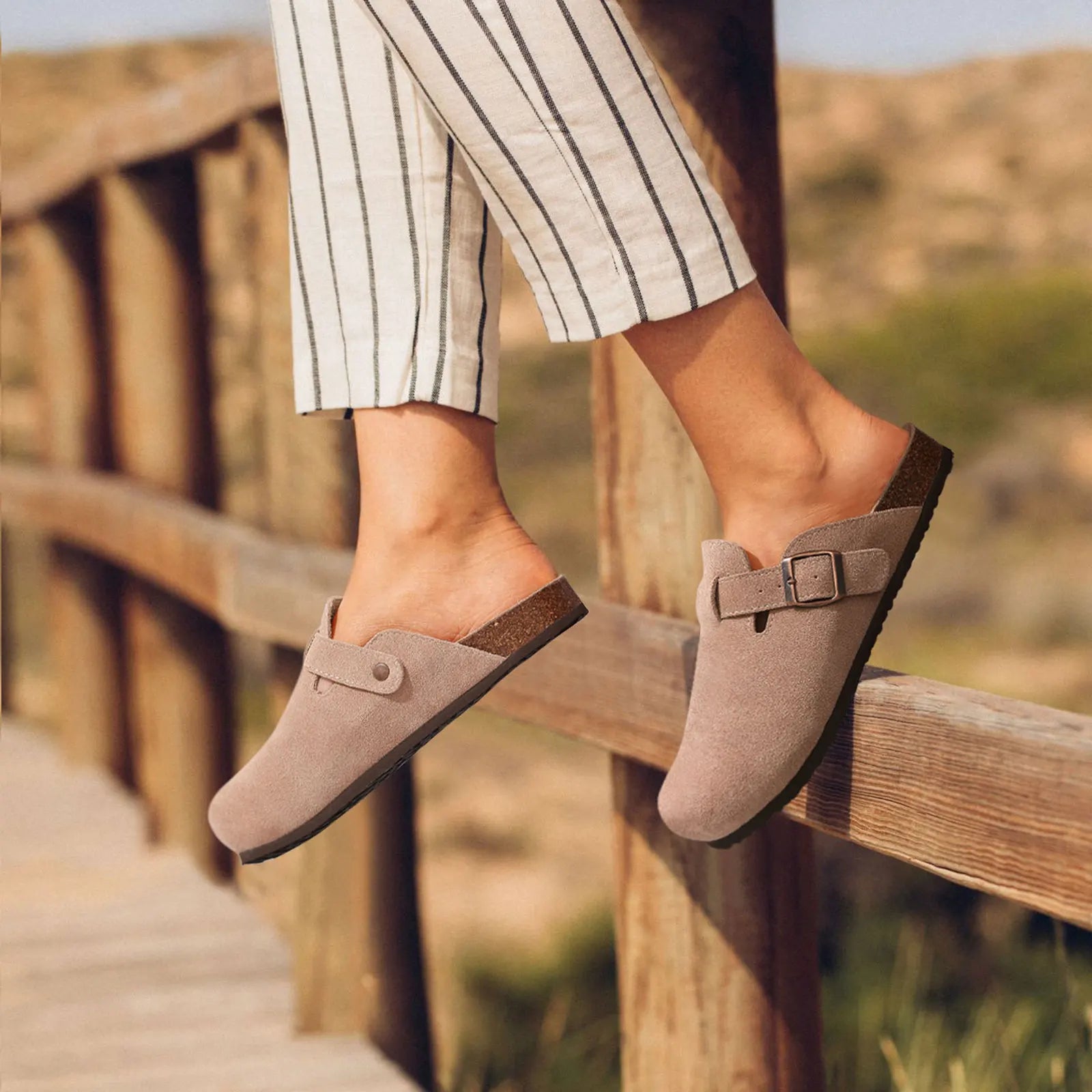 Cork Mules Soft Footbed Sandals