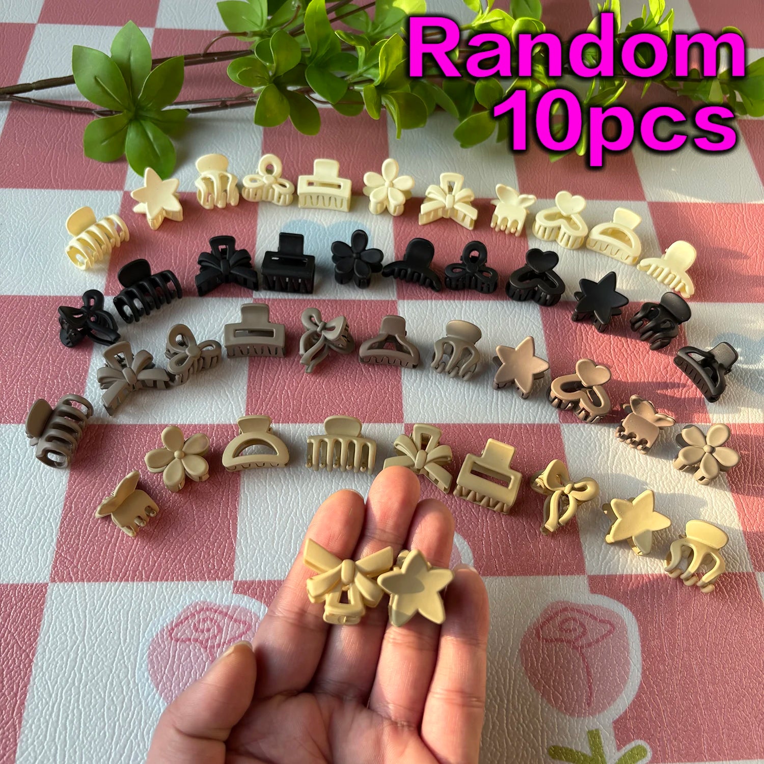 Beige Mixed Pack Small Clips