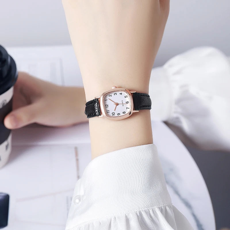 Arabic Leather Band Wristwatches