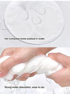 Heating cold hot compress face towel